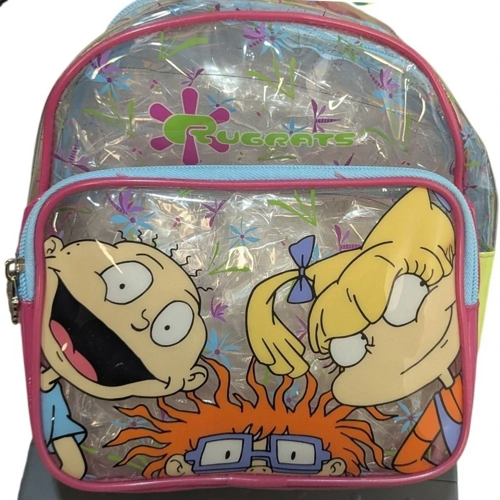 Rugrats Mini Backpack Kids‎ One Size Pink Clear New NWT Vintage 1999 Nickelodeon